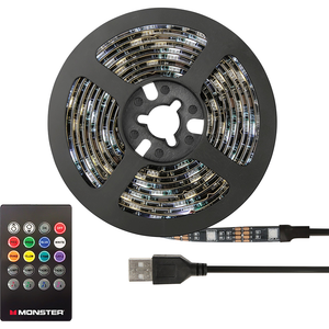 Monster Sound Reactive LED Light Strip - Multi 6.5ft