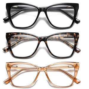 Oversized Reading Glasses Women Cat Eye Style Blue Light Computer Reader Designer Fashion Spring Hinge Eyewear PT2005 