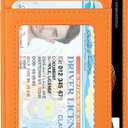 Slim Wallet Minimalist Front Pocket RFID Blocking Men and Women Leather Wallets