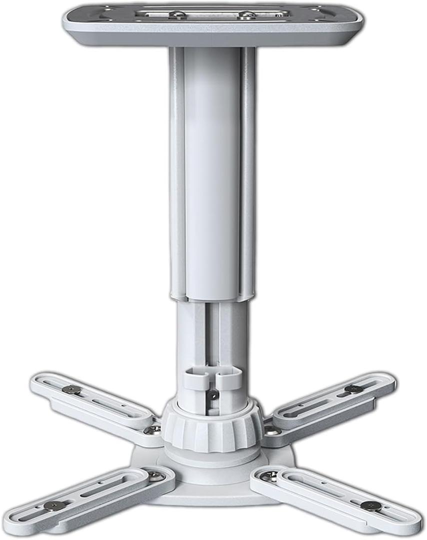 Jomard Universal Projector Ceiling Mount, Adjustable Height Extendable Arms, Wall Or Ceiling Projector Mount for Home and Office