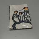 2 x Halloween Trick or Treat Garden Flag Ghost Dog 12x18 Inch Small Double Sided Burlap Welcome Yard Dachshund Skeleton Outside Decorations DF342