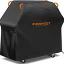 Grill Cover for Outdoor Grill, Universal Fit Oxford Waterproof BBQ Cover for Outside, Anti-UV Barbecue Gas Cover with Adjustable Hem for Weber, Nexgrill, Expert Grill and More (53" - 58")