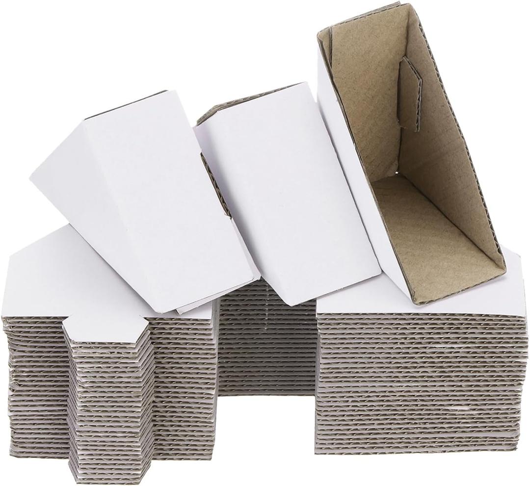 MECCANIXITY Adjustable Cardboard Corner Protector, Cardboard Edges Protector 6x6x2.2cm for Art, Packing, Shipping Supplies Pack of 40 White