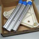 Space-Saving Triangular Shower Chair for Inside Shower, FSA/HSA Eligible 400 lbs Adjustable Shower Stool for Elderly and Disabled, Non-Slip Bathtub Chair with Stable-Bracing, Tool-Free Assembly, White