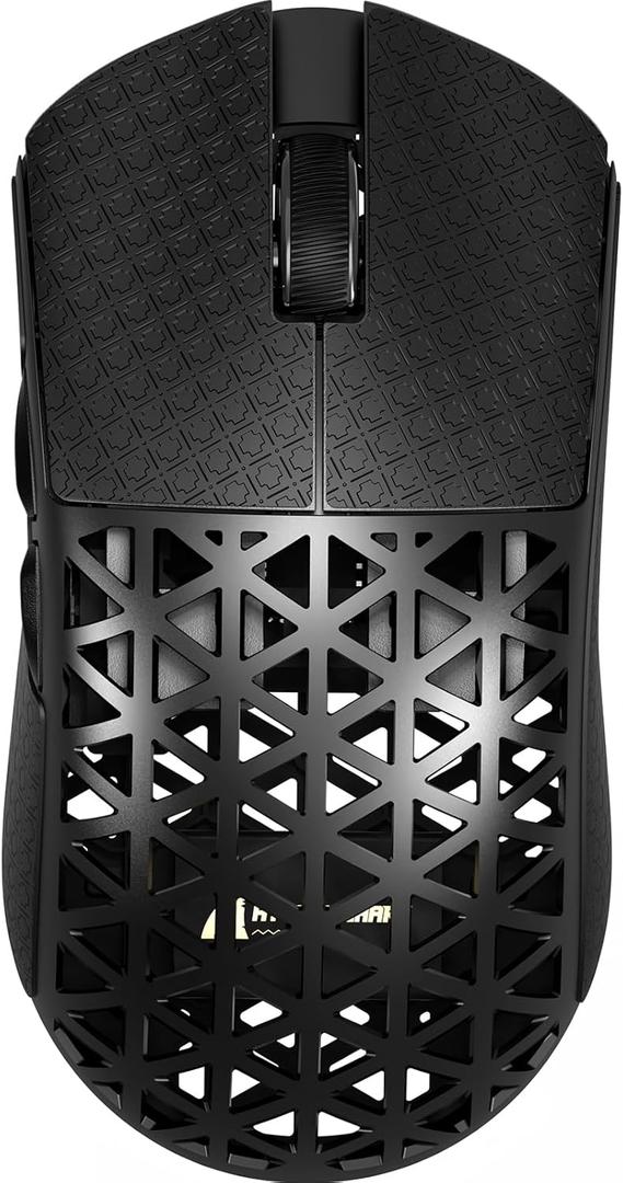 R5Ultra 8K Wireless Gaming Mouse with 42,000 DPI -PAW3950 MAX Sensor -39g Ultra-Lightweight Carbon Fiber -Nordic 52840 MCU Chip-Wired/BT/2.4GHz Wireless Programmable Mouse Griptape for PC/Mac (Black)