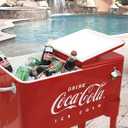 Leigh Country CP 98105 60 Qt Coca-Cola Ice Cold (Embossed) Cooler, Red