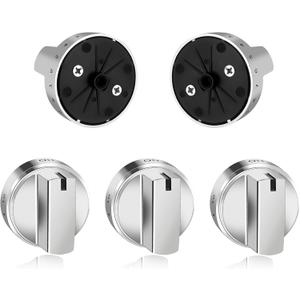 WB03X24818 Compatible for GE Stove Knobs Replacement/GE Gas Stove Knobs Replacement 5packs,PS11729081 AP5989029