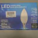 B11 LED Light Bulb E12 Candelabra LED Light Bulbs 5000 Kelvin Daylight White Ceiling Fan Bulb Chandelier Bulbs Candle Bulbs for Ceiling Fan, Non-Dimmable (12 Pack, Daylight White)