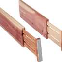Dr. Organizer Cedar Expandable Drawer Divider Set, USA Patented Design, 2 Pack