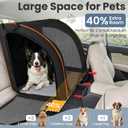 Dog Car Seat, Enclosed Carrier for Pets Travel Safety Dog Crate Soft-Sided Covered Car Kennel Carrier for Backseat