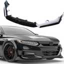 Front Bumper Lip Spoiler Splitter Body Kit ABS Fit for Honda Accord 2018 2019 2020 ACR Painted White Pearl Front Bumper Lip Splitter Kit