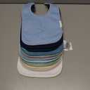 10-Pack Solid Color Baby Bibs Soft Absorbent Drool Bibs with Adjustable Snaps for Infants Toddler