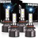 For Toyota Camry 1993-2006 Light Bulbs, 500% Brightness High and Low Beam Light Bulbs, Plug and Play,6500K Cool White, 30000LM Super Bright, IP68 Waterproof, Superfocused Beam Mode, Pack of 4