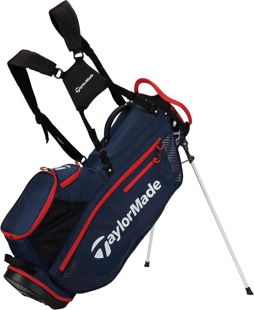 TaylorMade Golf PRO Stand Bag (Navy/Red)