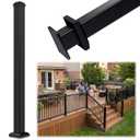 Egadis 2.56 in x 2.56 in x 48.5 in Aluminum Railing Post with Screws