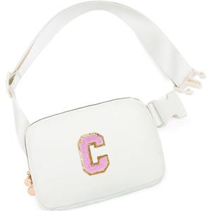 Birthday Gifts for 4 5 6 7 8 9 10 11 12 13 Year Old Girls, Gifts for Teens Kids Daughter Sister Her, Two Way Zipper Crossbody Bag Fanny Pack Belt Bag Cute Trendy Stuff - Cream, C