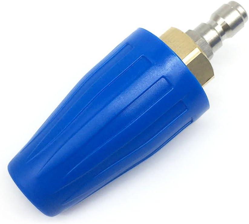 YOKING Turbo Nozzle Pressure Washer Accessories 360° Rotating Spray, 4000 Psi, 2.5 GPM, 1/4 Inch Quick Connect Washer Attachment for Cleaning Brick, Concrete and Vinyl Surfaces(Ceramic Orifice 2.5)