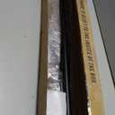 2 Pack 1Inch Diameter Wrap Around Curtain Rods, 28-48Inch Adjustable Length Room Darking Curtain Rods with Aluminum Finials and Brackets, Matte Black