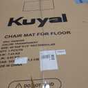 Kuyal 1/5" Thick Office Chair Mat, 40" x48" Heavy Duty Hard Computer Chair Mat, Under Desk Protector Carpeted Floors Mats, Easy Chair Movement, Can be Used on Carpet or Hard Floor, Ship Flat