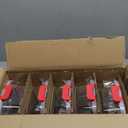 VERONES 5 Pack Glass Meal Prep Containers 2 Compartment Set, 36OZ Airtight Glass Lunch Containers, Glass Food Storage Containers with Lids, for Microwave, Oven, Freezer & Dishwasher Friendly,Red