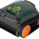 (2025 Upgrade) CliBot Robotic Pool Cleaner with 210 Mins Runtime, Smart Navigation, Triple Brushless Motors, Automatic Pool Vacuum Robot with Wall & Waterline Cleaning Function for Inground Pools (Green with Grey Brushes)