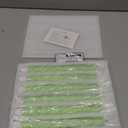 Girimax Spiral Green Flameless Taper Candles with Remote, Flickering Battery Operated LED Wax Candlesticks Spring Easter Home Decor Set of 6