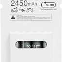 Ikea LADDA Rechargeable Batteries, AA, HR6, 1.2V, 2450mAh, Grey - Pack of 4