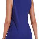 Sosolism Summer Maternity Nursing Tank Top for Breastfeeding Camis,Dark Blue,L (Blue, L)