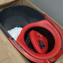 O-Cedar EasyWring Microfiber Spin Mop, Bucket Floor Cleaning System, Red, Gray, Standard