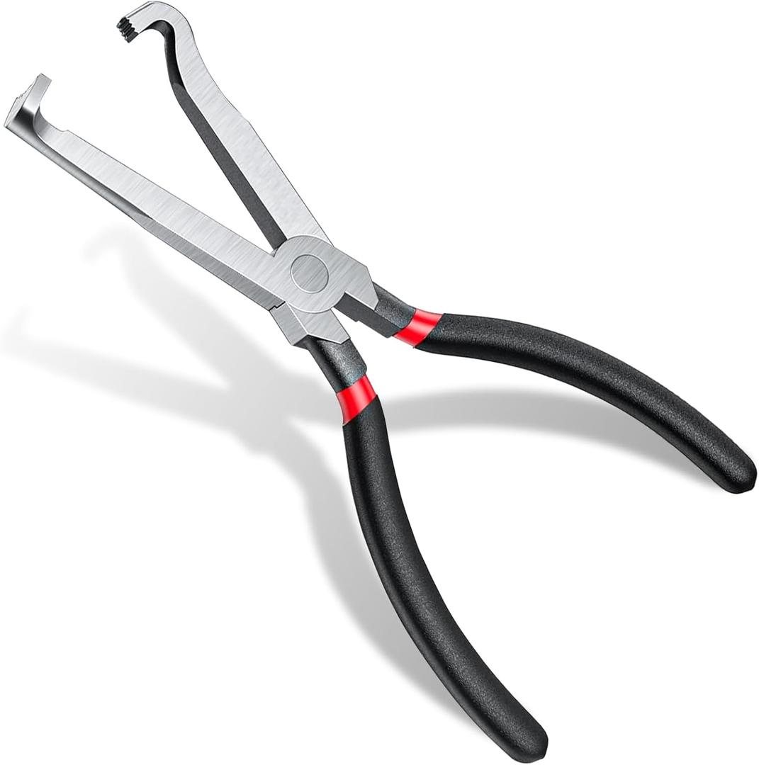 2 x Upgraded 37960 Electrical Disconnect Pliers, 8in Automotive Tools Electrical Connector Pliers, Automotive Tools for Auto Mass Air Flow Sensors, Fuel Injectors and Long Spark Plug (Stright)