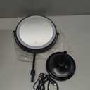 Black Metal Martini Table 9.5 x 9.5 x 20.5 Inches Round Drink Tables Decorative Pedestal Side Desk for Small Spaces Cocktail Drink Holder Stand Small End Shelf for Living Room Bedroom