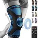NEENCA Knee Brace for Women & Men, Medical Knee Support with Patella Pad & Side Stabilizers, Knee Compression Sleeve for Knee Pain, Meniscus Tear, ACL, Joint Pain, Runner, Workout - FSA/HSA Eligible, Medium Blue