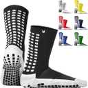 Lux Dual Grip Socks - Soccer Grip Socks for Men and Women. GripArray Performance & Comfort. Small