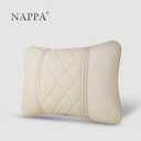 Car Pillows Napa Leather Car Seat Rest Cushion Car Lumbar Pillow for Mercedes Benz Maybach S-Class Lumbar Support Pillow car AccessoriesBeige