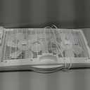 Comfort Zone Window Fan for Bedroom, 9 inch 3 Speed Dual Fans with Auto-Locking Expanders, 3 Modes (Cool, Circulate, Exhaust), Remote Control, Fabric Cover plus Bug Screen, White