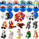 JOYIN 12 Pcs Easter Eggs Hunt Prefilled with Adorable Animal Building Blocks for Easter Party Favors, Easter Basket Stuffers, Classroom Prize Supplies