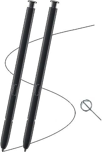 2 Pcs Galaxy S22 Ultra S Pen for Samsung Galaxy S22 Ultra 5G Stylus Pen S22 Ultra Touch S Pen Replacement Without Bluetooth Function (Black) + Eject Pin