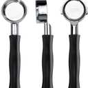 Normcore 57mm Bottomless Portafilter Compatible with Lelit 57 Groups - Anna and Anita, Naked Portafilter with Black Anodized Aluminum Handle