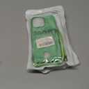 Designed for iPhone 15 Pro Max Case, Liquid Silicone, Multi-Functional Card Pocket with Lanyard Strap, Adjustable Rope, Shockproof All-Round Protection, TPU Phone Case for iPhone 15 Pro Max, Mint