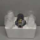 Indoi Wall Sconces Set of Two, 22" Black and Gold Bathroom Sconces with Clear Glass, Hardwired Modern Sconces Wall Decor Set of 2 Wall Light fixtures for Bathroom Mirror Living Room Hallway Bedroom