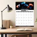 Fuck It 2026 Calendar for Tired Women, Funny Swear Wall Calendars, Humor Hanging Planner Monthly for Home Office, Christmas Funny Swear Word Gag Gift (Black)