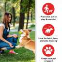 ALPI Chomp Ball - Durable Chew Toys for Dogs & Other Pets - Stimulating Dog Toys for Aggressive Chewers - Soft Dog Chews - 3-Pack, Neon Yellow