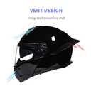 TRIPERSON Modular Motorcycle Helmet, Flip-Up Full Face Helmet with Dual Visor, DOT Approved for Adult Men and Women, Street Bike Racing Helmet (Orange Knight, XXL, Colorful)