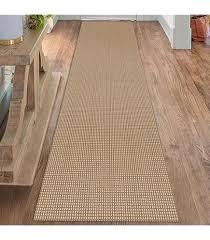 Solid Beige 14x2.8 Ft Area Rug