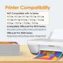 4 x 962XL Ink Cartridges for HP Printers Compatible for HP 962XL Ink Cartridges Combo Pack Works with HP OfficeJet Pro 9010 9015 9018 9020 9025(962 Ink, Black Cyan Magenta Yellow)