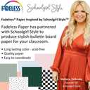 Fadeless Schoolgirl Style Bulletin Board Paper, Southern Belle Shiplap, 47.25" x 50', 1 Roll