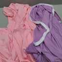 2Pcs Arch Backdrop Covers Purple & Pink (7.2ft+6ft), Spandex Fitted Arch Stand Covers Background with Zipper for Wedding Baby Shower Birthday Bridal Shower Party Decorations(Only Cover)