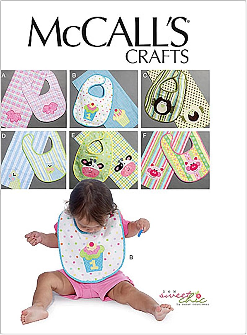 McCall's Patterns M6478 Bibs and Burp Cloths, One Size Only