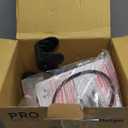 PRO BIKE TOOL Bike Rack Garage Wall Mount - Durable Alloy Bicycle Storage System with Adjustable Hook Hanger for Indoor Use - Ideal for Road, MTB, and Hybrid Bikes - Holds Up to 48.5 lbs, Black (Pack of 1)