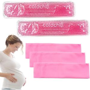 5 x Reusable Perineal Ice Packs for Postpartum & Hemorrhoid Pain Relief, Hot & Cold Pack for Women After Pregnancy, 2 Ice Pack and 3 Cover. (Pink)